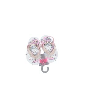 Children's Place Flip Flops Size 4/5 Unicorn Glitter Strap NWT